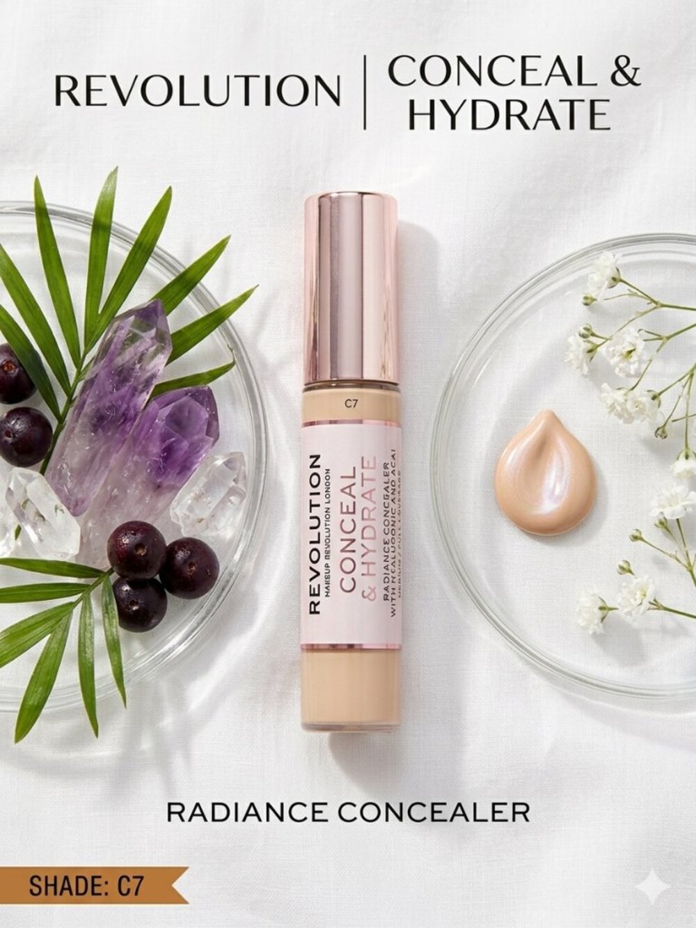Makeup Revolution Conceal and Hydrate Radiance Concealer Shade C7